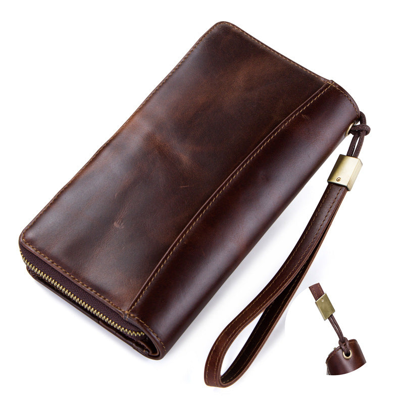 Men's Leather Hand Bag Clutch Bag Wallet Leather Purse Card Package Storage Bag For Gift VPPBUY shop