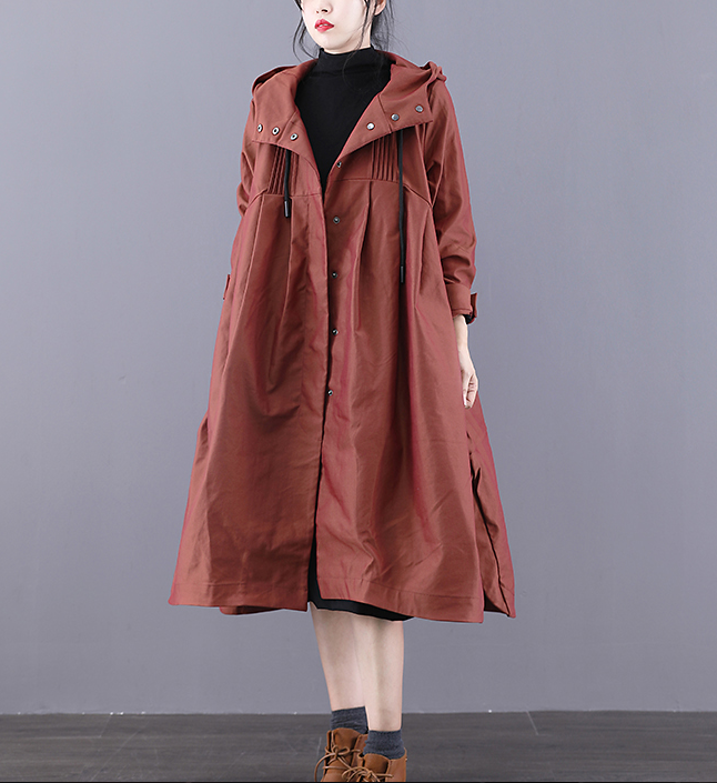 A-line Long Women Casual Hooded Parka Plus Size Coat Jacket JT200932 VPPBUY shop