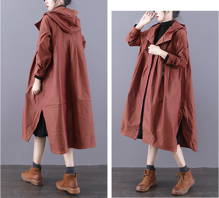 A-line Long Women Casual Hooded Parka Plus Size Coat Jacket JT200932 VPPBUY shop