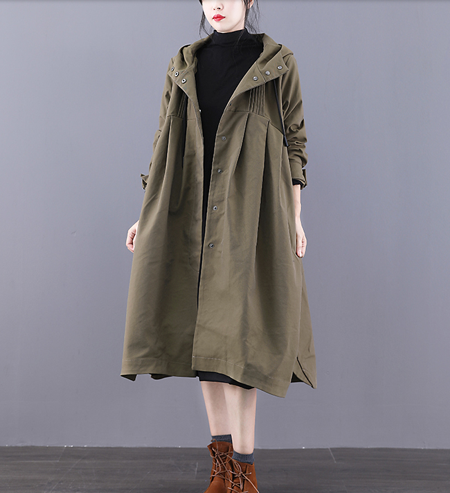 A-line Long Women Casual Hooded Parka Plus Size Coat Jacket JT200932 VPPBUY shop