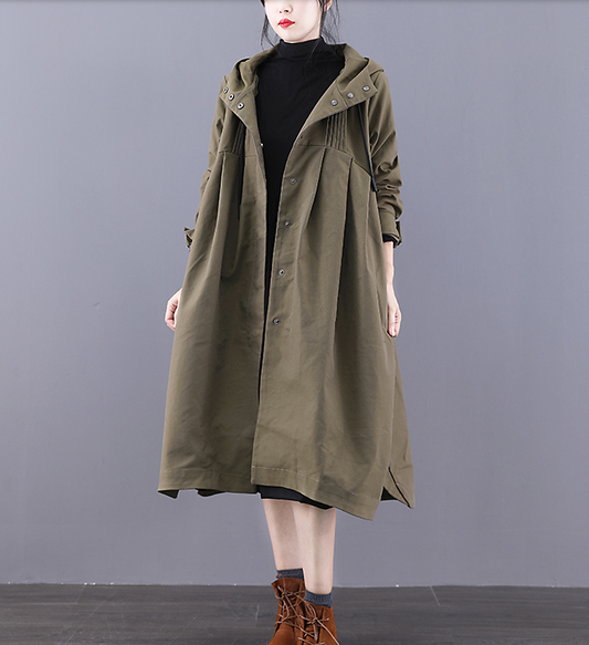 A-line Long Women Casual Hooded Parka Plus Size Coat Jacket JT200932 VPPBUY shop