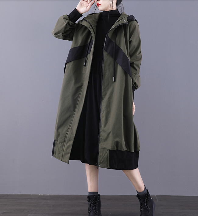 A-line Long Women Casual Hooded Parka Plus Size Coat Jacket JT200944 VPPBUY shop