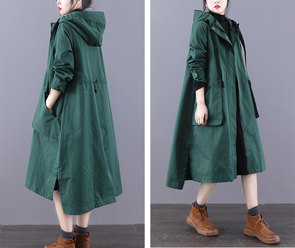 Parka A-line Long Women Casual Hooded Plus Size Coat Jacket JT200931 VPPBUY shop