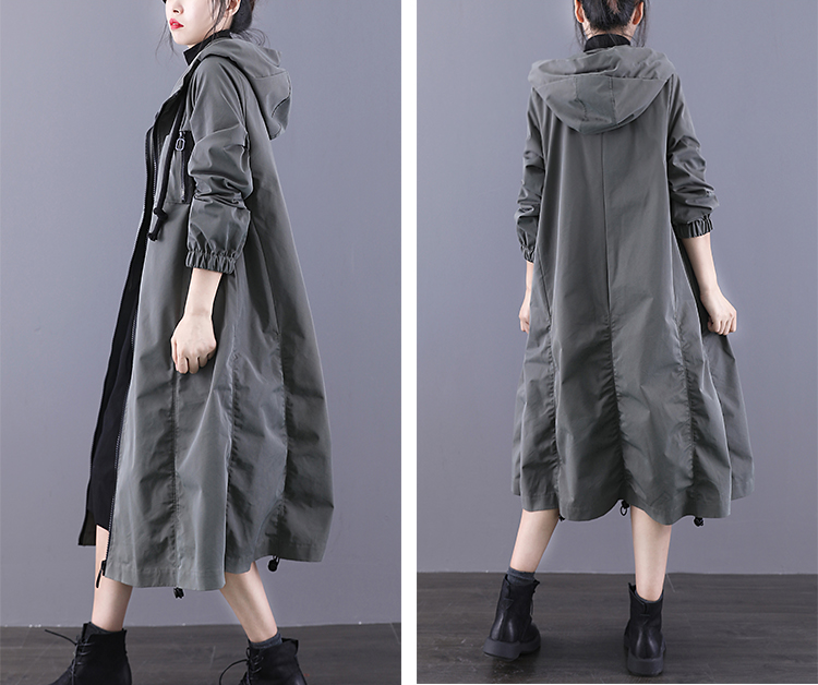 A-line Long Women Casual Hooded Parka Plus Size Coat Jacket JT200941 VPPBUY shop