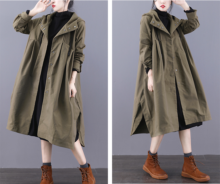 A-line Long Women Casual Hooded Parka Plus Size Coat Jacket JT200932 VPPBUY shop