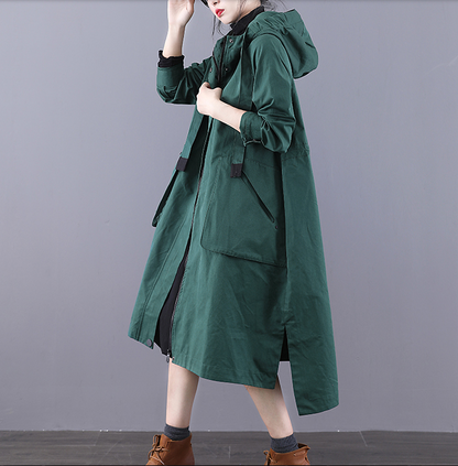 Parka A-line Long Women Casual Hooded Plus Size Coat Jacket JT200931 VPPBUY shop