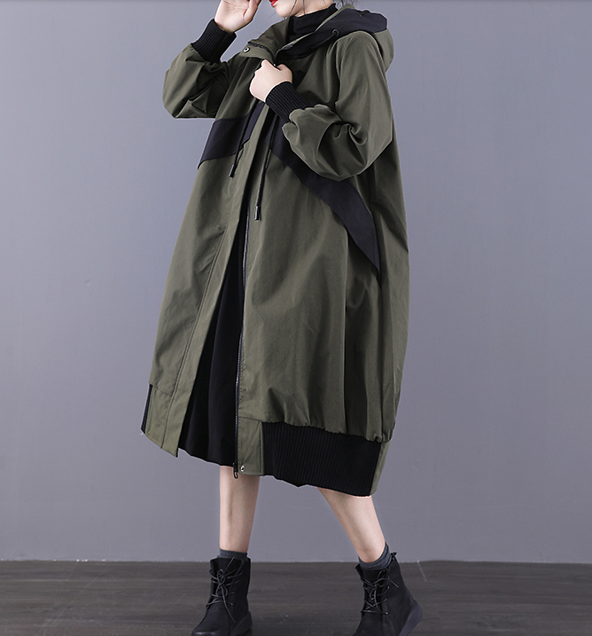 A-line Long Women Casual Hooded Parka Plus Size Coat Jacket JT200944 VPPBUY shop