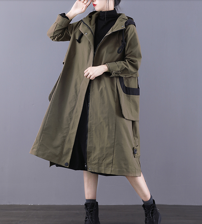 A-line Long Women Casual Hooded Parka Plus Size Coat Jacket JT200945 VPPBUY shop