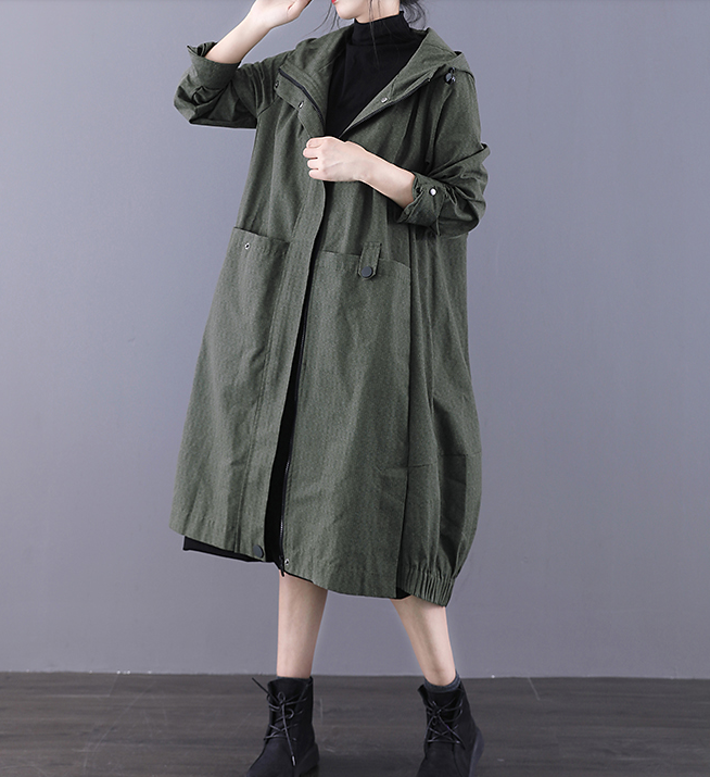 A-line Long Women Casual Hooded Parka Plus Size Coat Jacket JT200933 VPPBUY shop