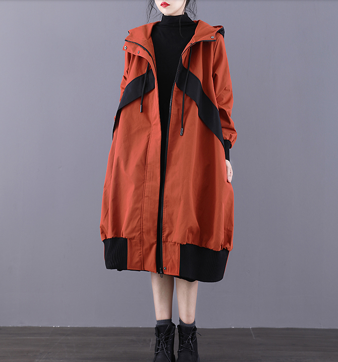 A-line Long Women Casual Hooded Parka Plus Size Coat Jacket JT200944 VPPBUY shop