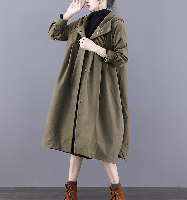 A-line Long Women Casual Hooded Parka Plus Size Coat Jacket JT200932 VPPBUY shop