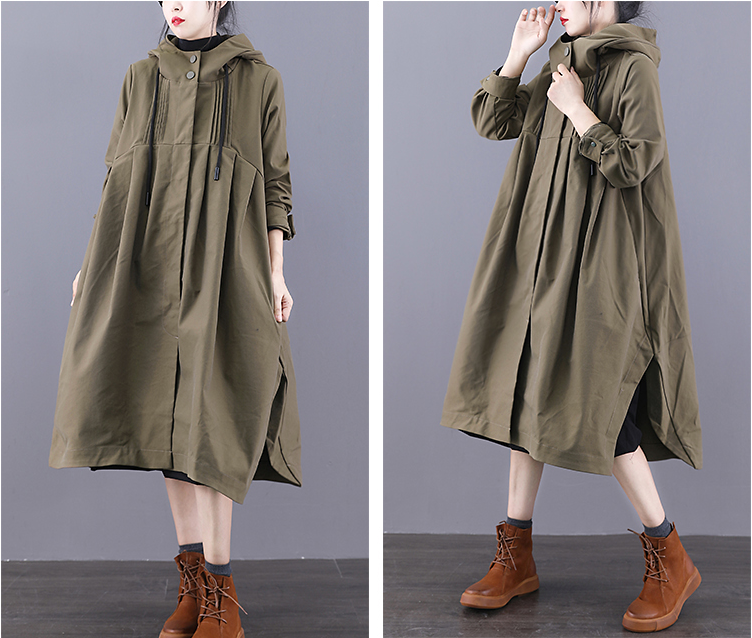 A-line Long Women Casual Hooded Parka Plus Size Coat Jacket JT200932 VPPBUY shop