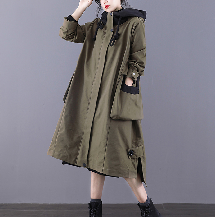 A-line Long Women Casual Hooded Parka Plus Size Coat Jacket JT200945 VPPBUY shop