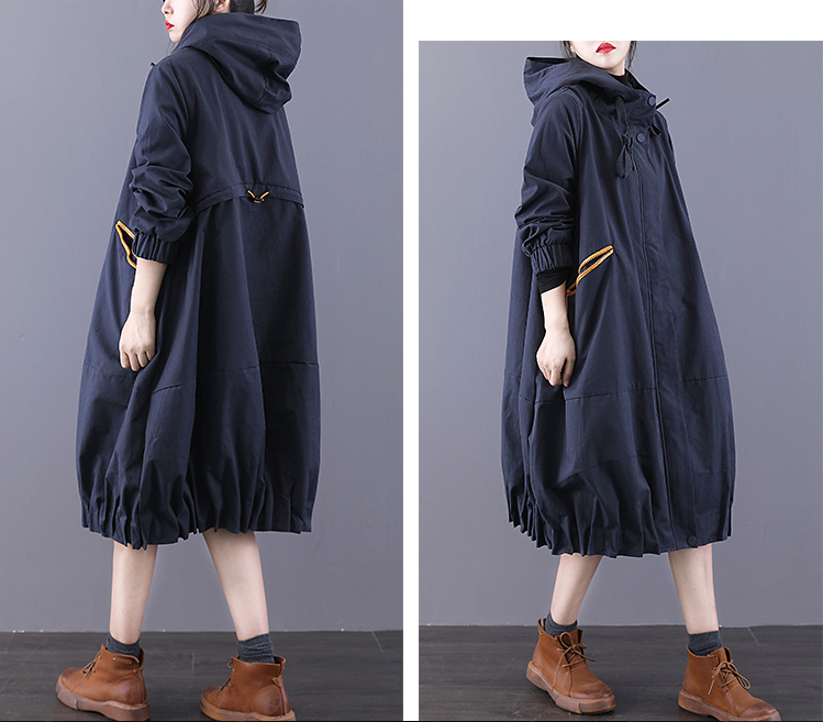 A-line Long Women Casual Hooded Parka Plus Size Coat Jacket JT200934 VPPBUY shop