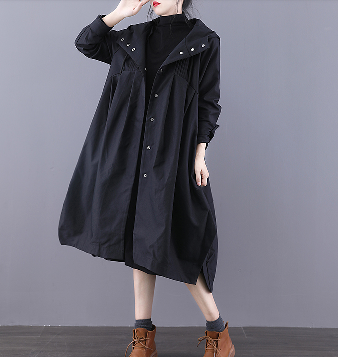 A-line Long Women Casual Hooded Parka Plus Size Coat Jacket JT200932 VPPBUY shop