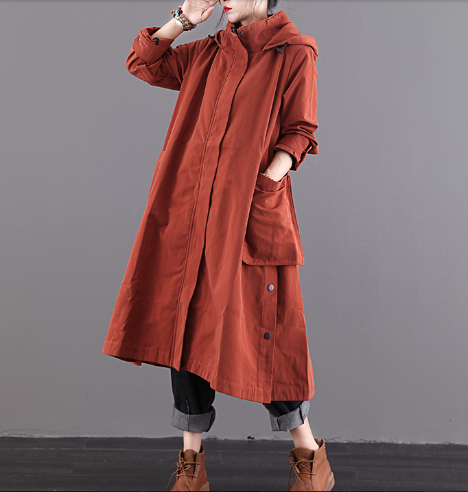 Autumn A-line Long Women Casual Hooded Parka Plus Size Coat Jacket JT201002 VPPBUY shop