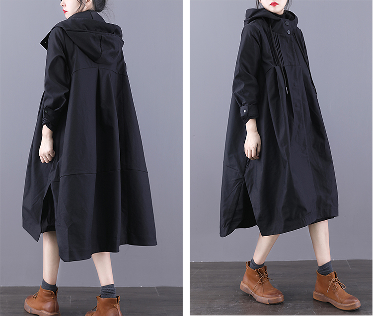 A-line Long Women Casual Hooded Parka Plus Size Coat Jacket JT200932 VPPBUY shop