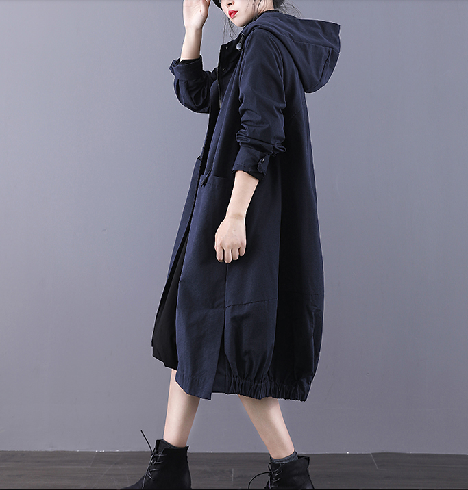 A-line Long Women Casual Hooded Parka Plus Size Coat Jacket JT200933 VPPBUY shop