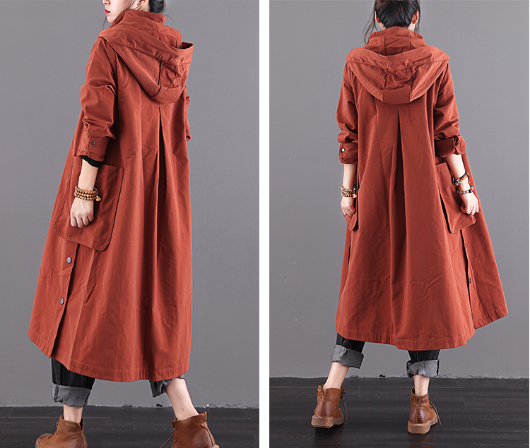 Autumn A-line Long Women Casual Hooded Parka Plus Size Coat Jacket JT201002 VPPBUY shop