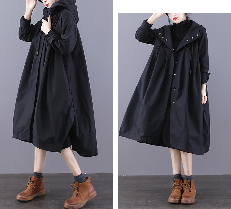 A-line Long Women Casual Hooded Parka Plus Size Coat Jacket JT200932 VPPBUY shop