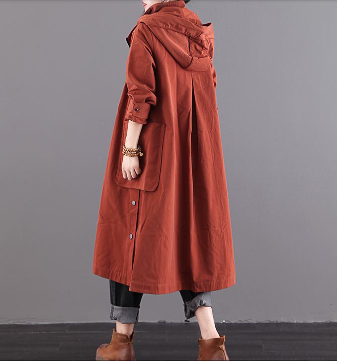 Autumn A-line Long Women Casual Hooded Parka Plus Size Coat Jacket JT201002 VPPBUY shop