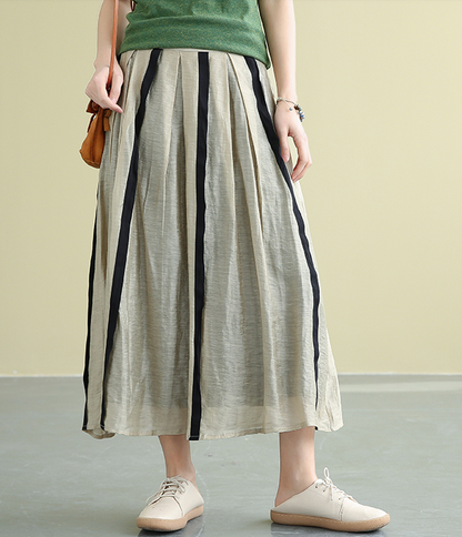 Casual linen Fiber loose fitting Women's Skirts DZA2007184 VPPBUY shop