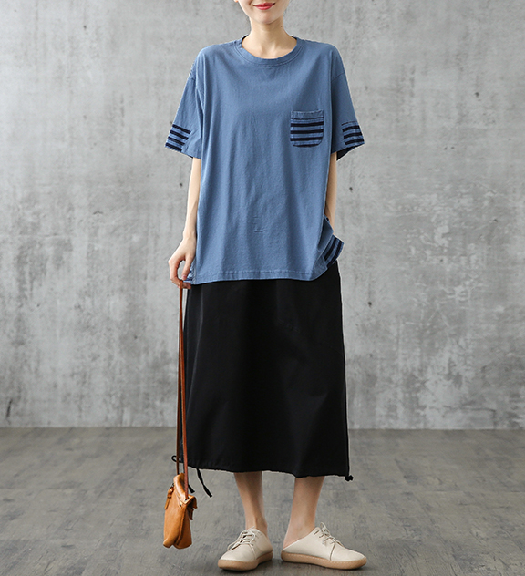 Casual Cotton Linen loose fitting Women's Skirts DZA200844 VPPBUY shop