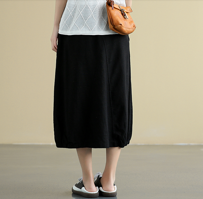 Casual Cotton Linen loose fitting Women's Skirts DZA2007214 VPPBUY shop