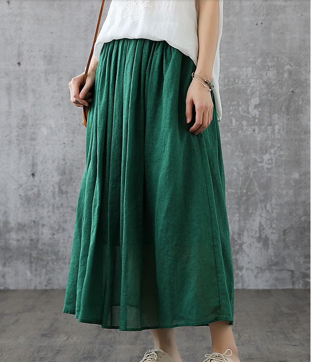 Summer Casual Cotton linen loose fitting Women's Skirts  DZA2005101 VPPBUY shop