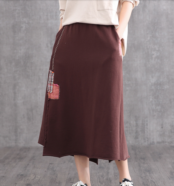 Casual Cotton  loose fitting Women's Skirts DZA2007126 VPPBUY shop