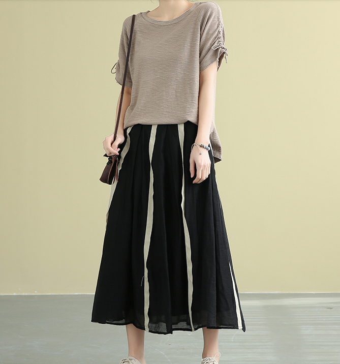 Casual linen Fiber loose fitting Women's Skirts DZA2007184 VPPBUY shop