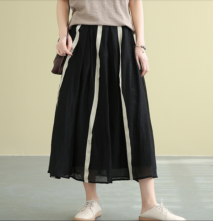 Casual linen Fiber loose fitting Women's Skirts DZA2007184 VPPBUY shop