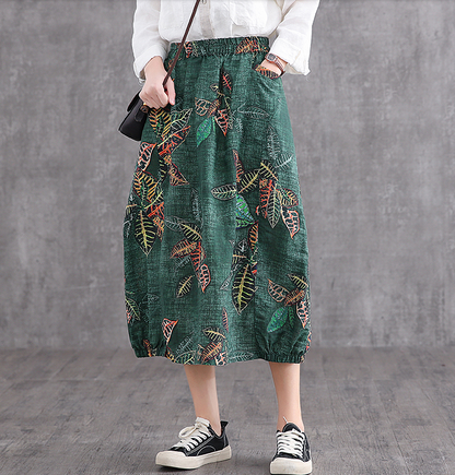 Casual Linen loose fitting Women's Skirts DZA2007127 VPPBUY shop