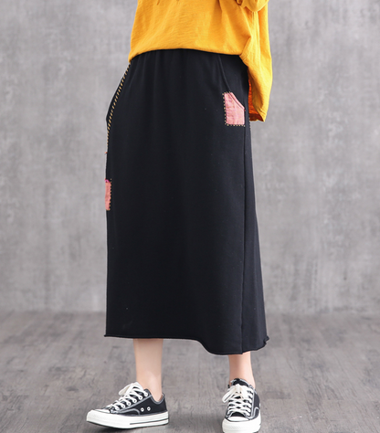 Casual Cotton  loose fitting Women's Skirts DZA2007126 VPPBUY shop