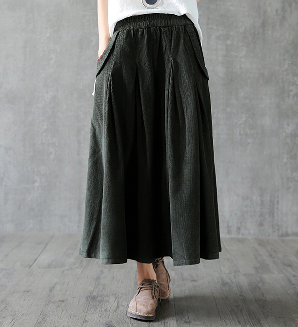 Casual Cotton linen loose fitting Women's Skirts  DZA2005262 VPPBUY shop