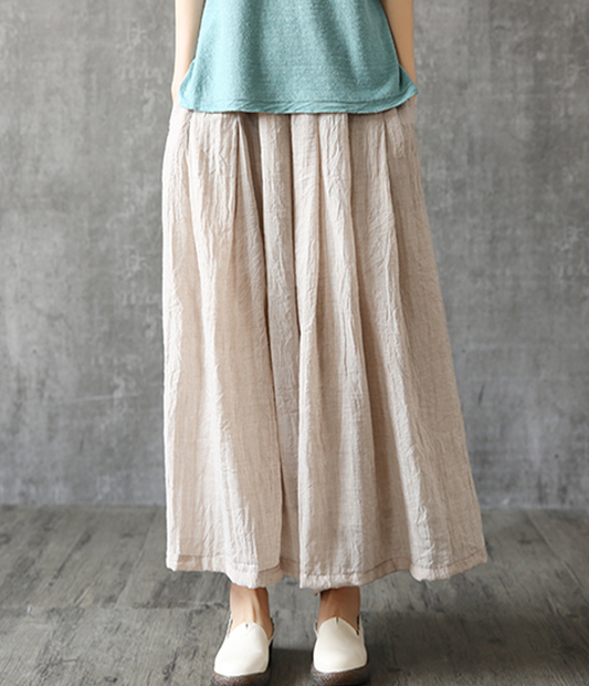 Casual linen loose fitting Women's Skirts  DZA2005261 VPPBUY shop