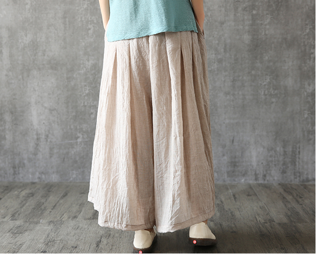 Casual linen loose fitting Women's Skirts  DZA2005261 VPPBUY shop