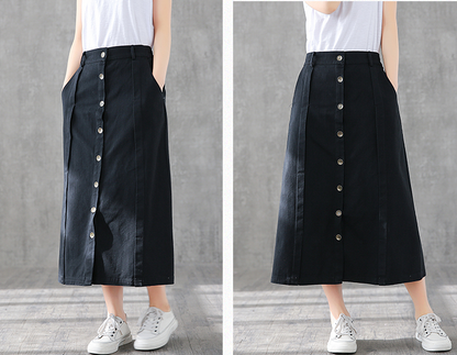 Casual Cotton loose fitting Women's Skirts DZA2006133 VPPBUY shop