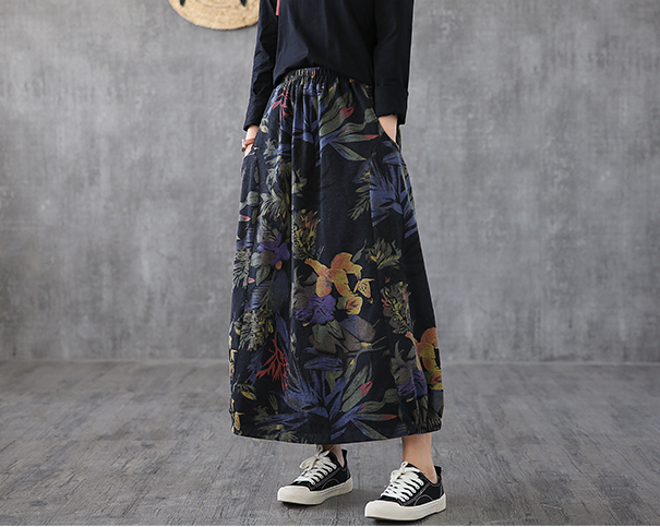 Floral Casual Cotton loose fitting Women's Skirts  DZA2006112 VPPBUY shop