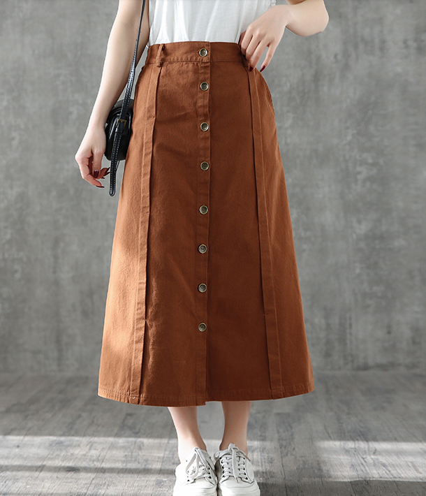 Casual Cotton loose fitting Women's Skirts DZA2006133 VPPBUY shop