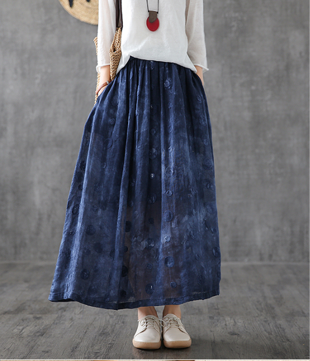 Casual Linen  loose fitting Women's Skirts  DZA200661 VPPBUY shop