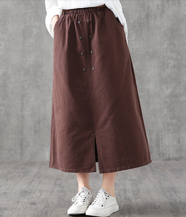 Casual Cotton loose fitting Women's Skirts DZA2006134 VPPBUY shop