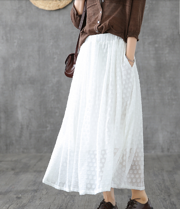 Double layer Casual Cotton Linen  loose fitting Women's Skirts  DZA200631 VPPBUY shop