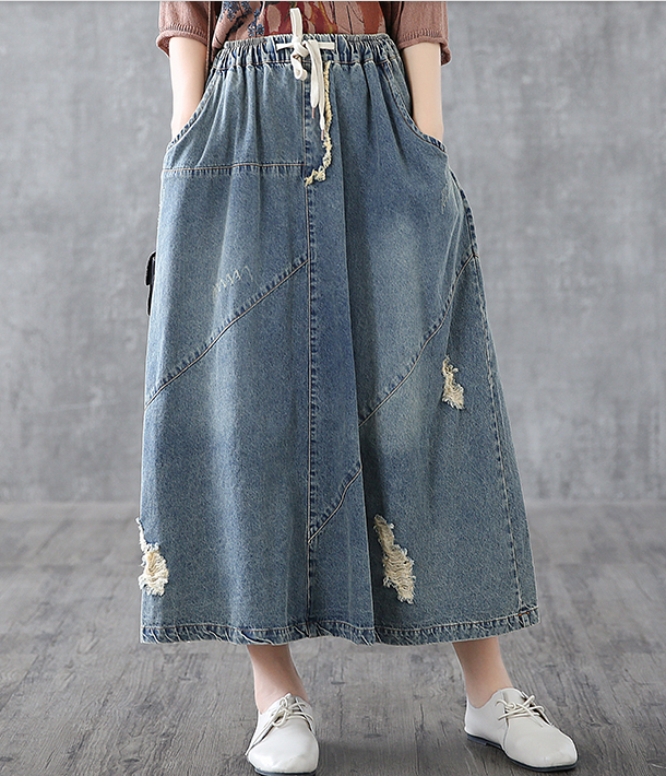 Denim Casual loose fitting Women's Skirts  DZA200634 VPPBUY shop