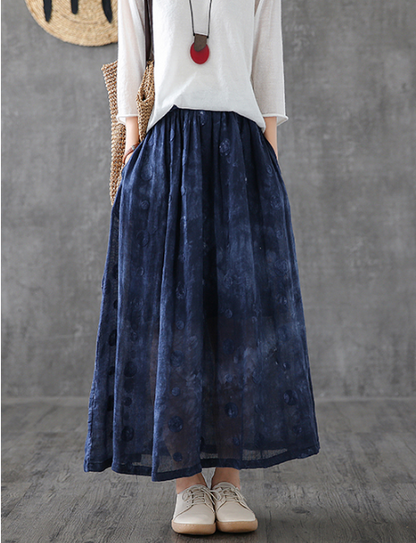 Casual Linen  loose fitting Women's Skirts  DZA200661 VPPBUY shop