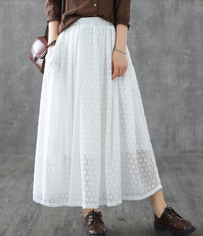 Double layer Casual Cotton Linen  loose fitting Women's Skirts  DZA200631 VPPBUY shop