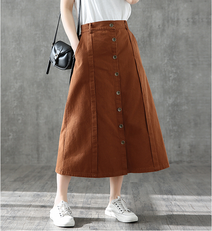 Casual Cotton loose fitting Women's Skirts DZA2006133 VPPBUY shop