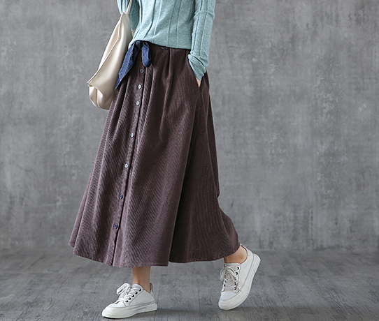 Casual Cotton loose fitting Women's Skirts DZA2006131 VPPBUY shop