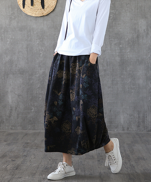 Floral Casual Cotton loose fitting Women's Skirts  DZA2006112 VPPBUY shop