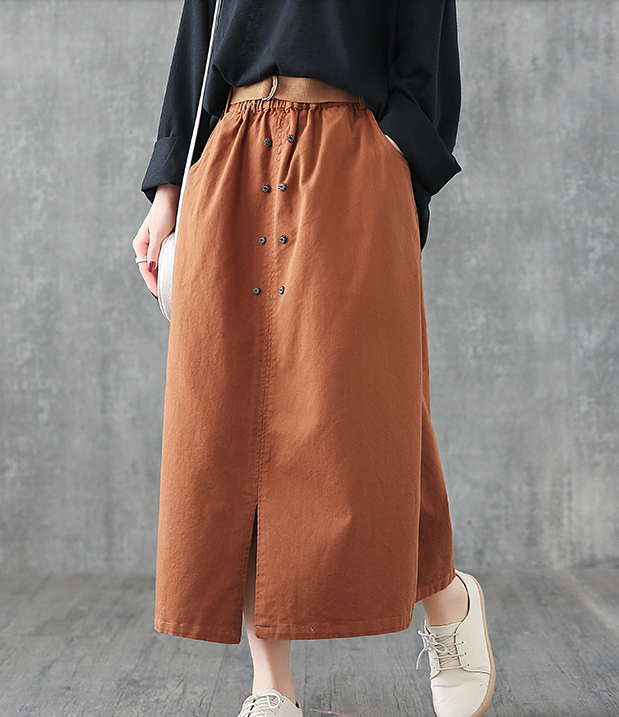 Casual Cotton loose fitting Women's Skirts DZA2006134 VPPBUY shop